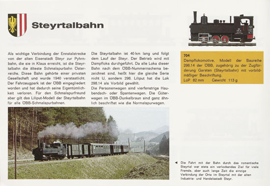 Liliput Schmalspurbahnen H0e 1970