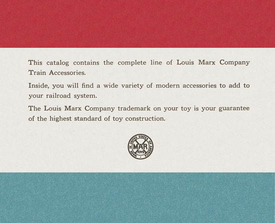 Louis Marx Katalog 1952
