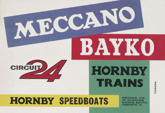 Meccano Bayko Hornby catalogue 1963