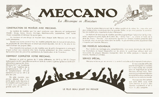 Meccano Manuel d'instructions 4 A 1951