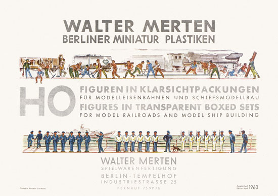 Walter Merten H0-Figuren Katalog 1960