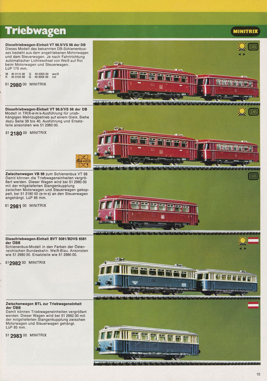 Minitrix Katalog 1975-1976