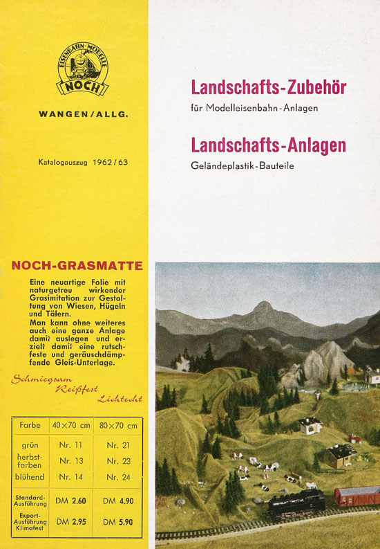 Noch Landschaftszubehör und Anlagen 1962