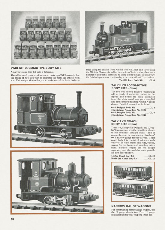 Peco Model Railway Products catalogue 1977