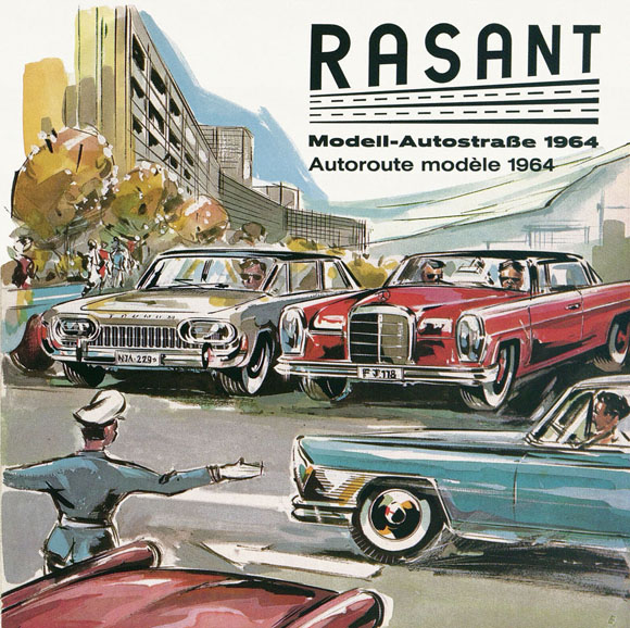 Rasant Prospekt Modell-Autostraße 1964