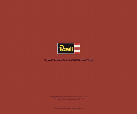 Revell Katalog Funktionsmodellbau 1978-1979