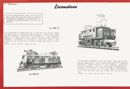 Rivarossi Katalog 1954