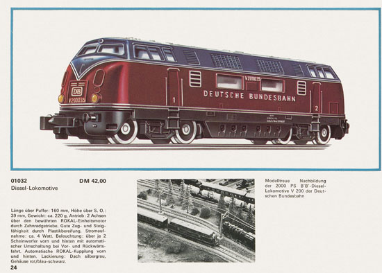 Rokal TT-Modelleisenbahn Katalog 1968