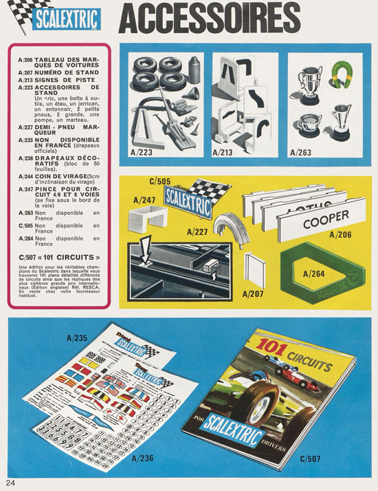 Scalextric catalogue 1968-1969