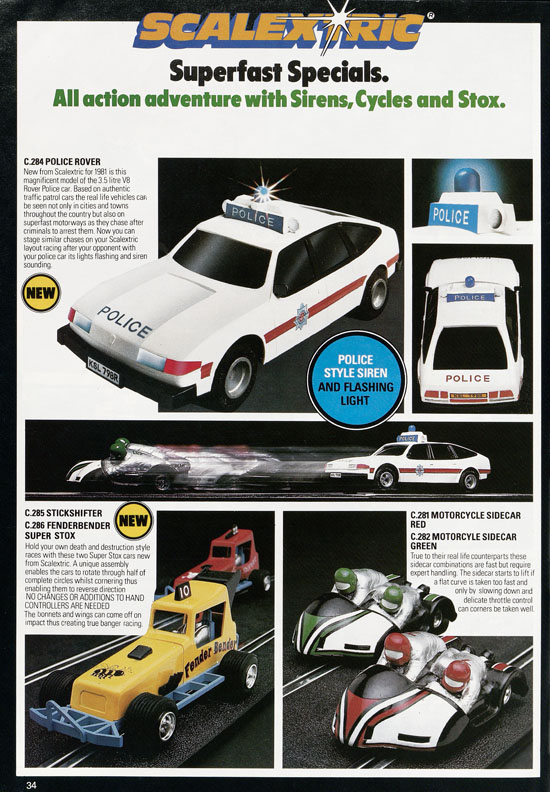 Adventures with Scalextric catalogue 1981