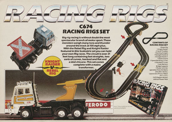 Scalextric Electric Motor Racing catalogue 1984