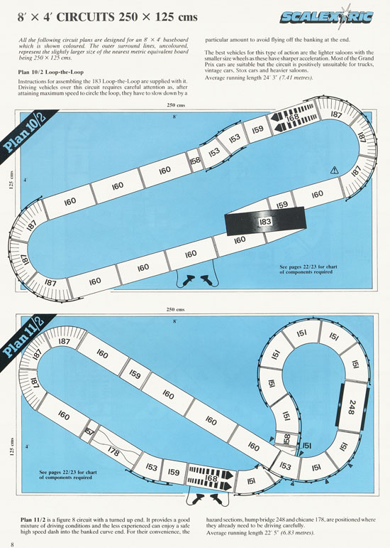 Scalextric 27 Circuits for Model Motor racing 1989