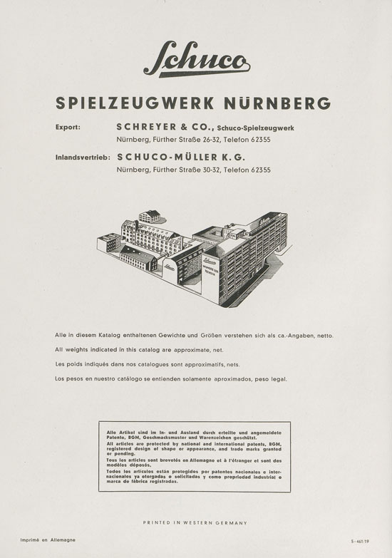 Schuco Neuheiten 1961