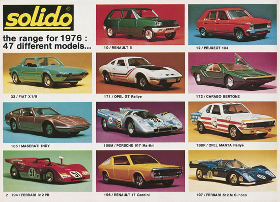 Solido catalog 1976