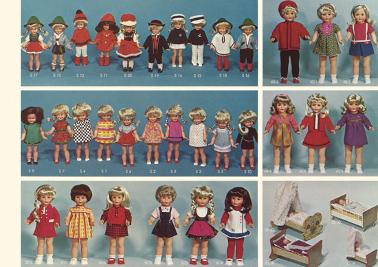 Steha Fabrikat Puppen-Katalog 1969