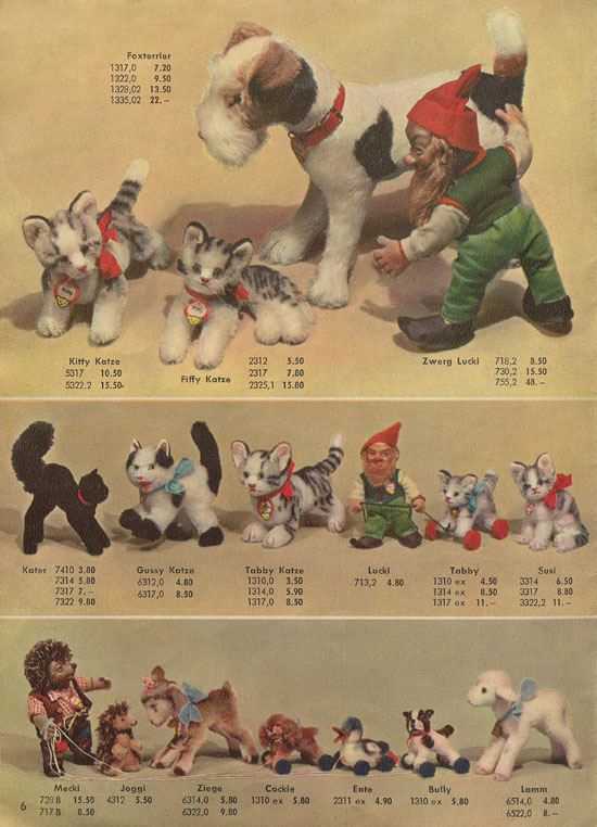 Steiff Der Zoo fürs Kind KAD 55 Katalog 1955