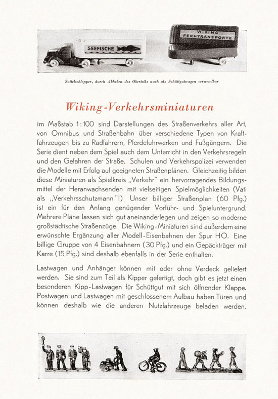 Wiking Preisliste 1951