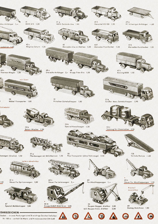 Wiking Verkehrsmodelle 1964, Wiking Modellbau Katalog 1964