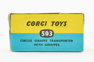 Corgi Toys 503 Circus Giraffe transporter with giraffes OVP
