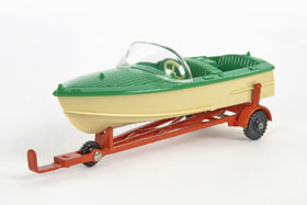 Dinky Toys 796 Healey Sports Boat on trailer