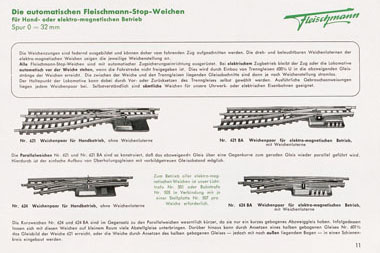 Fleischmann Nr. 624 Spur 0 Weichenpaar