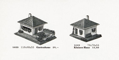 VAU-PE Nr. 1022 Kleines Haus mit Bank