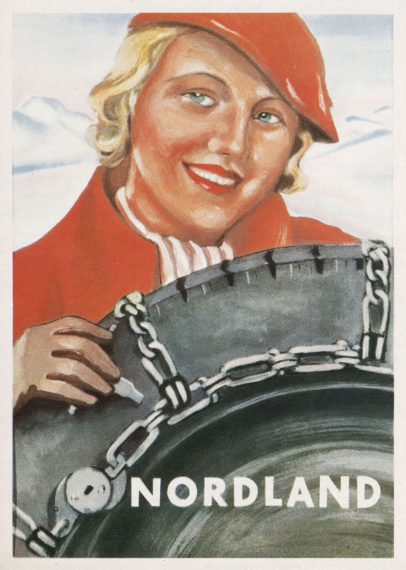Nordland Schneeketten Werbeprospekt 1949-1950
